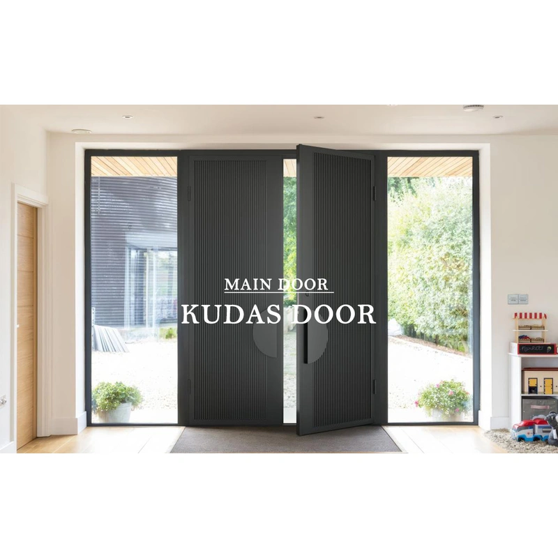 Customized Luxury Exterior Modern Villa Entry Wooden Front Pivot Entrance Door