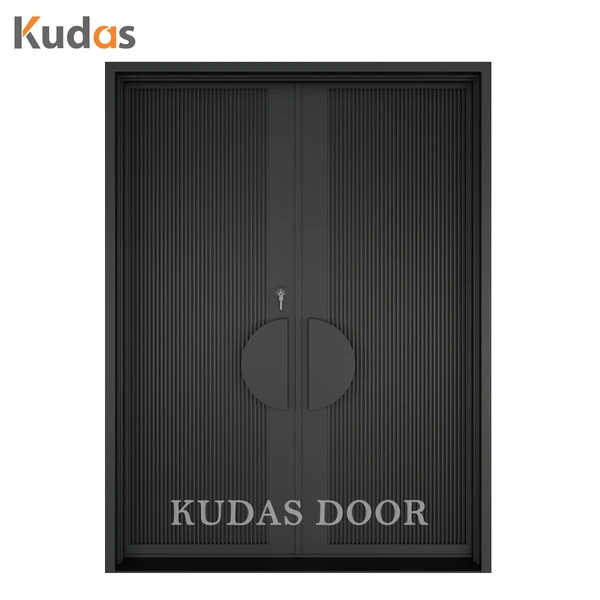 Customized Luxury Exterior Modern Villa Entry Wooden Front Pivot Entrance Door