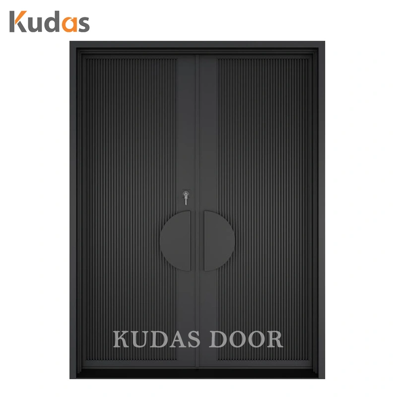 Customized Luxury Exterior Modern Villa Entry Wooden Front Pivot Entrance Door