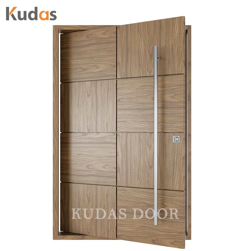 Residential Custom Mahogany Solid Wood Pivot Entry Wooden Doors
