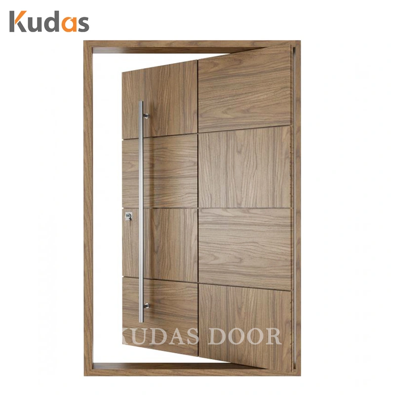 Residential Custom Mahogany Solid Wood Pivot Entry Wooden Doors