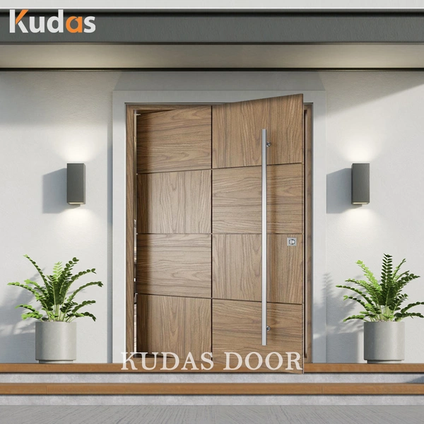 Residential Custom Mahogany Solid Wood Pivot Entry Wooden Doors