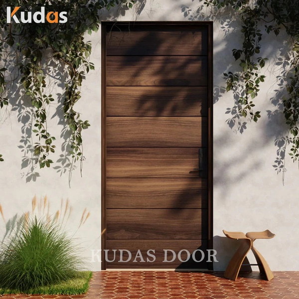 Solid Rubber Oak Wood Main Interior Entrance Pivot Door