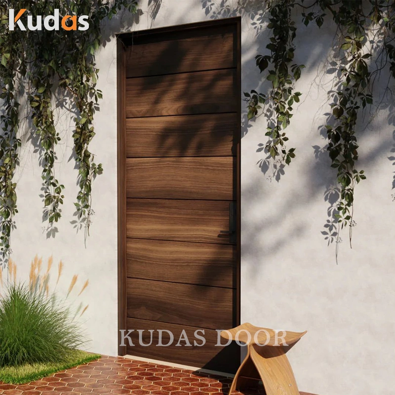 Solid Rubber Oak Wood Main Interior Entrance Pivot Door