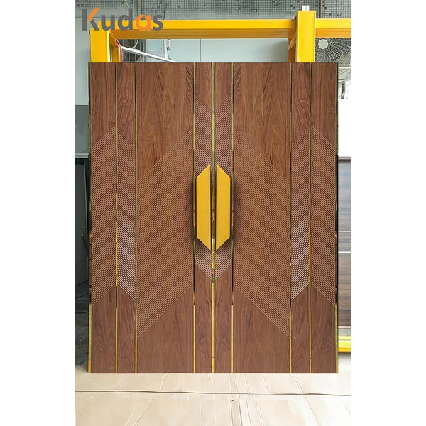 Entry Gate Waterproof Heavy Solid Entrance Pivot Main Exterior Wood Door