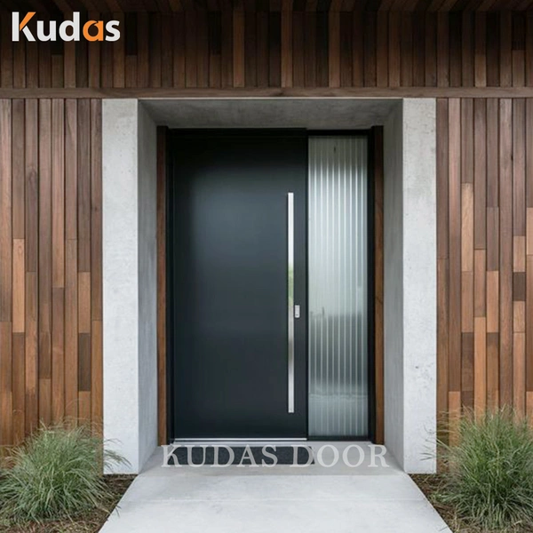 Stainless Steel Entry Door With Aluminium Strip Main Entrance Door