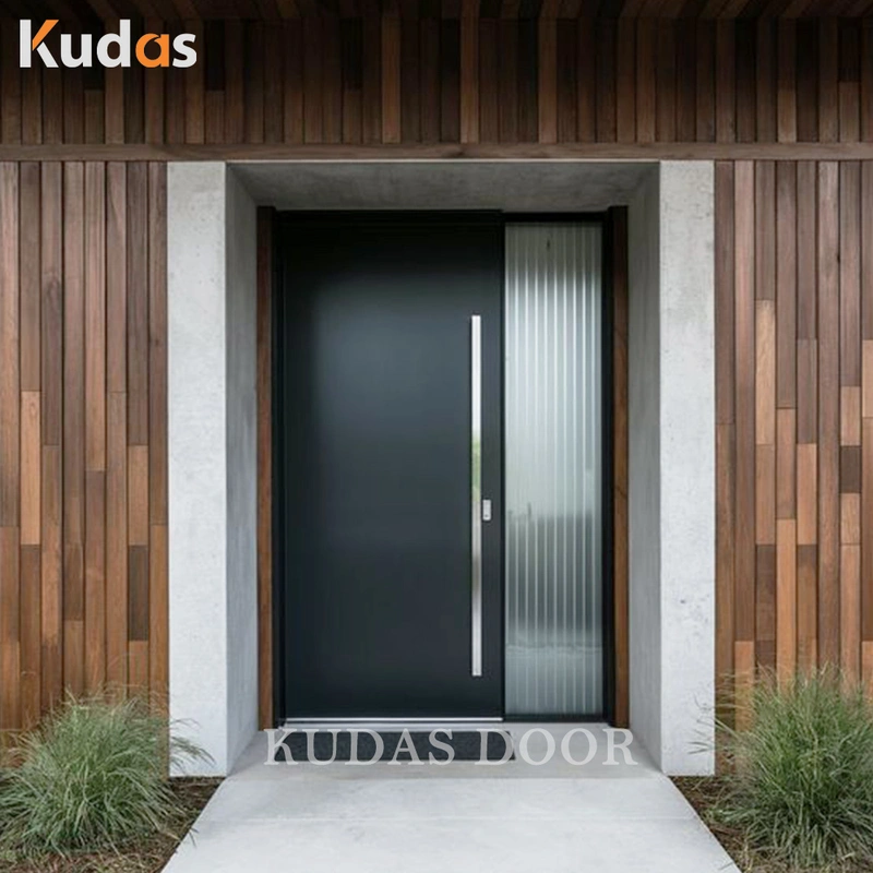 Stainless Steel Entry Door With Aluminium Strip Main Entrance Door