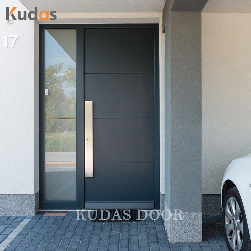 Stainless Steel Entry Door With Aluminium Strip Main Entrance Door