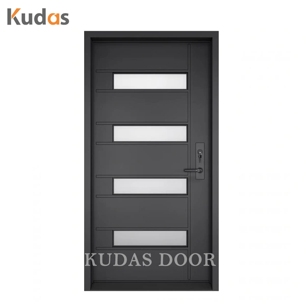 Home Elegant Front Entry Steel Metal Security Safety Doors