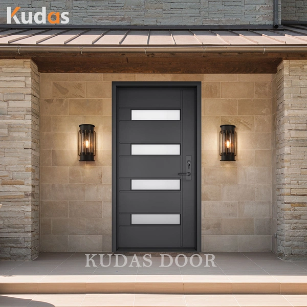 Home Elegant Front Entry Steel Metal Security Safety Doors