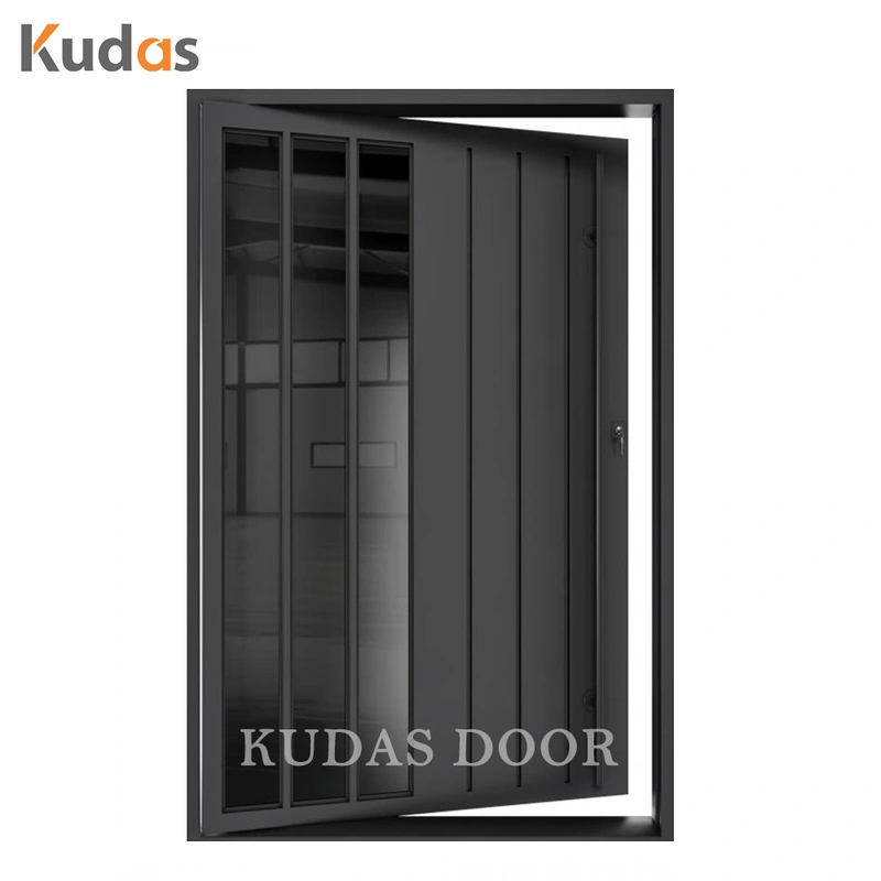 Modern Factory Entry Door Front Entry Steel Metal Exterior Door