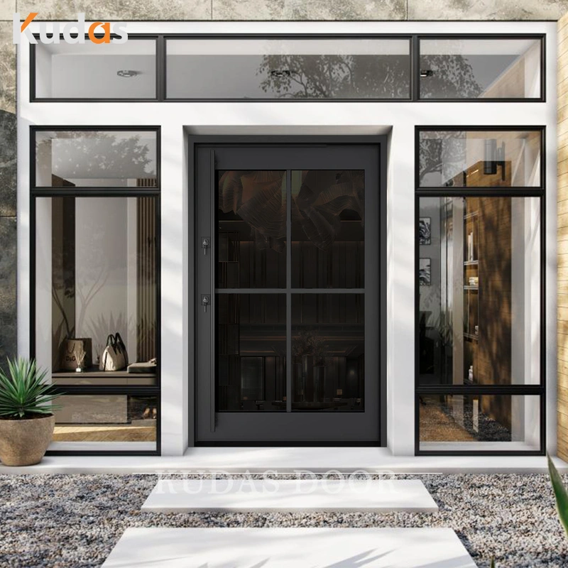 Exterior external security steel door stainless steel luxury door