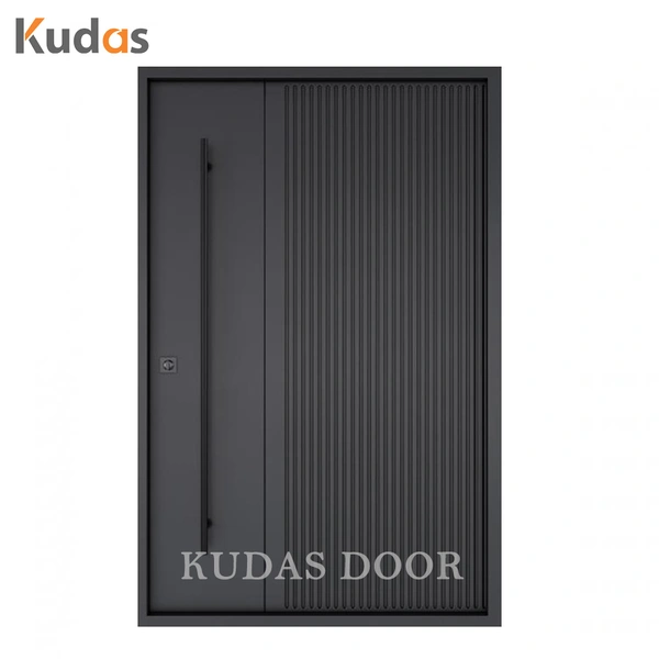 Villa Exterior Front Entrance Pivot Entry Stainless Steel Entry Door