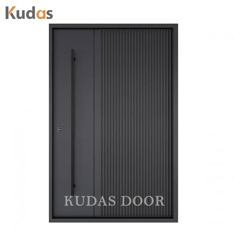 Villa Exterior Front Entrance Pivot Entry Stainless Steel Entry Door