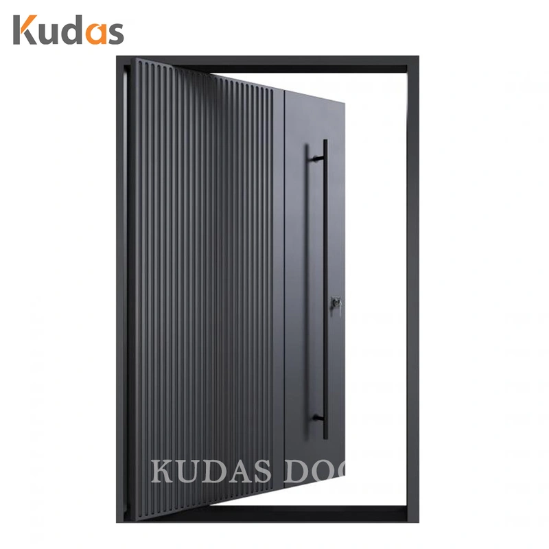 Villa Exterior Front Entrance Pivot Entry Stainless Steel Entry Door