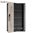 Black Color Front Entry Stainless Steel Main Swing Door