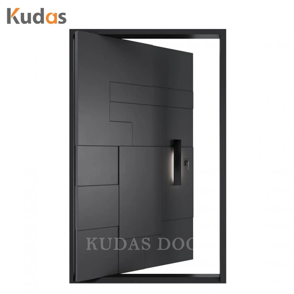 Entry Luxury Entry Modern Stainless Steel Front Entrance Pivot Door