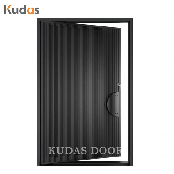 Aluminum Metal Entrance Gate Exterior Security Front Pivot Door