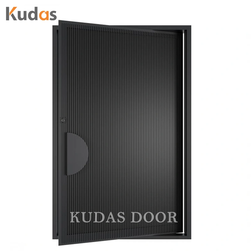 Aluminum Metal Entrance Gate Exterior Security Front Pivot Door