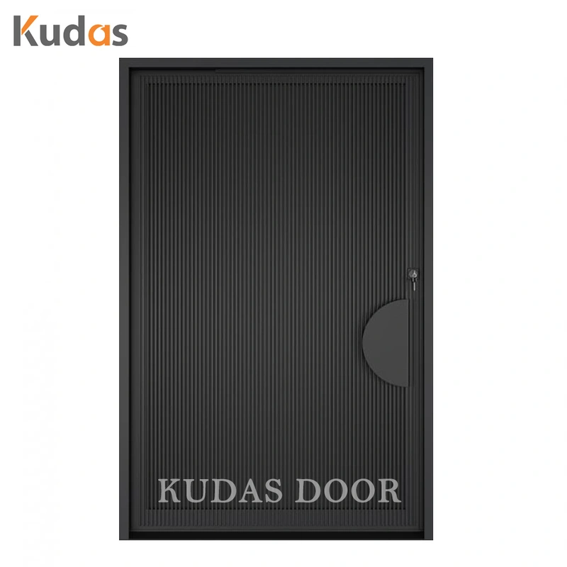 Aluminum Metal Entrance Gate Exterior Security Front Pivot Door