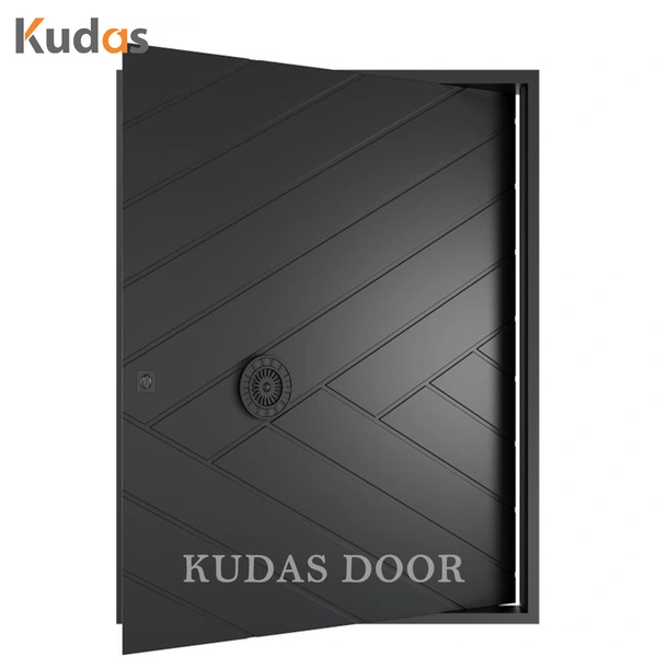 Modern Exterior Villa House Front Entry Casting Aluminum Steel Door