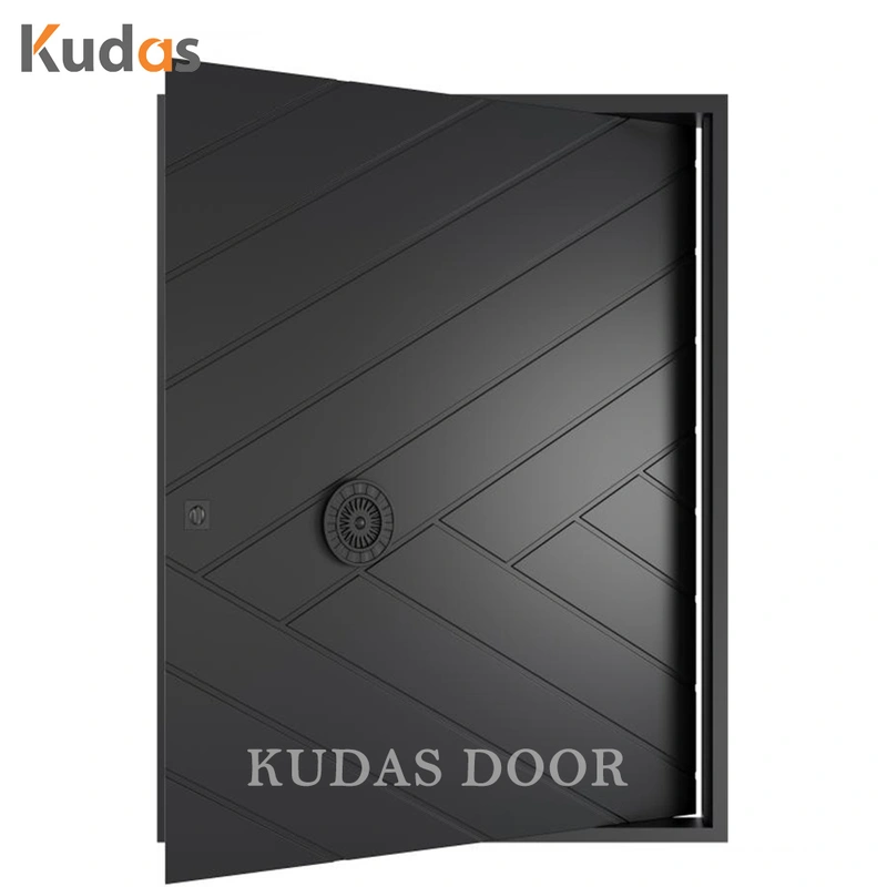 Modern Exterior Villa House Front Entry Casting Aluminum Steel Door