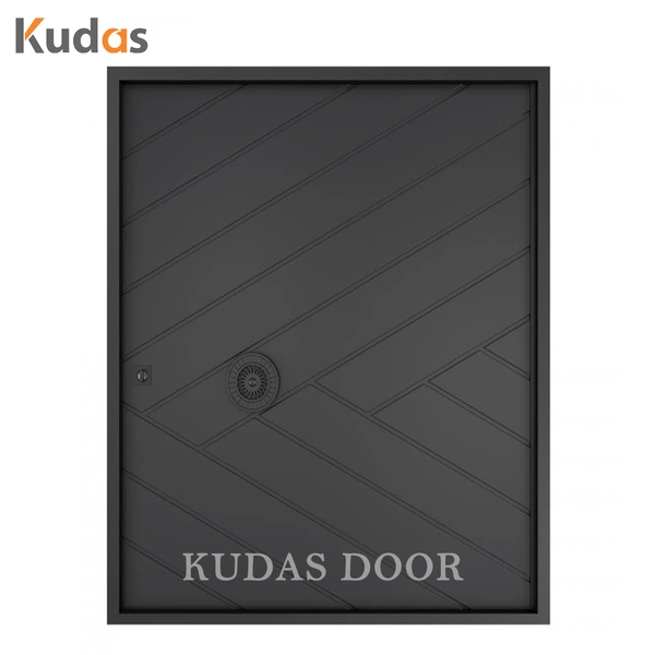 Modern Exterior Villa House Front Entry Casting Aluminum Steel Door