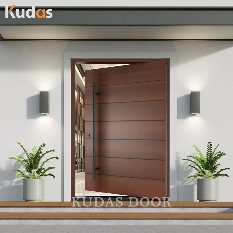 Entrance Security Front Pivot Hard Solid Wood Timber Exterior Door