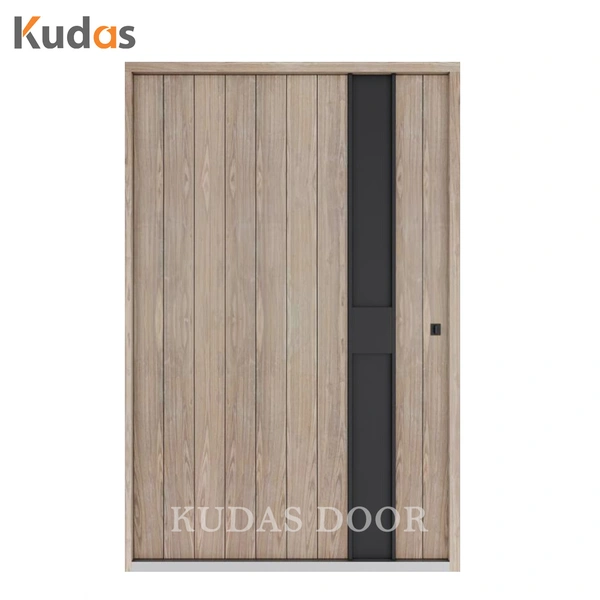 Main Double Gate Entrance Security Front Wooden Exterior Pivot Door