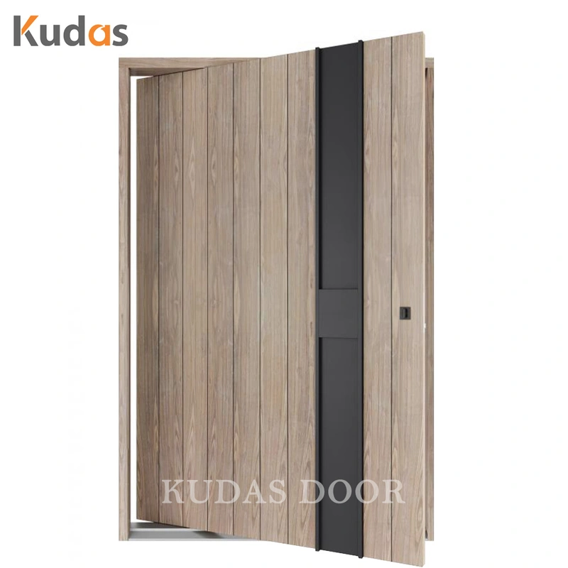 Main Double Gate Entrance Security Front Wooden Exterior Pivot Door