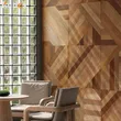 3D Wooden Pattern Natural Dark Panel Indoor Wall Cladding Wall Panel