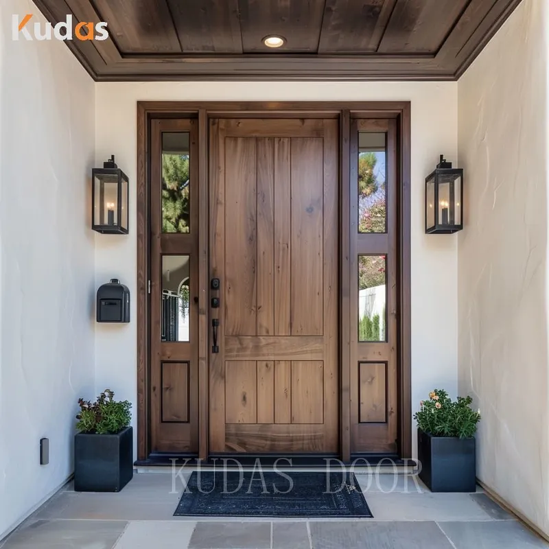 House Front Single Opening Doors Design Entry Exterior Glass Door