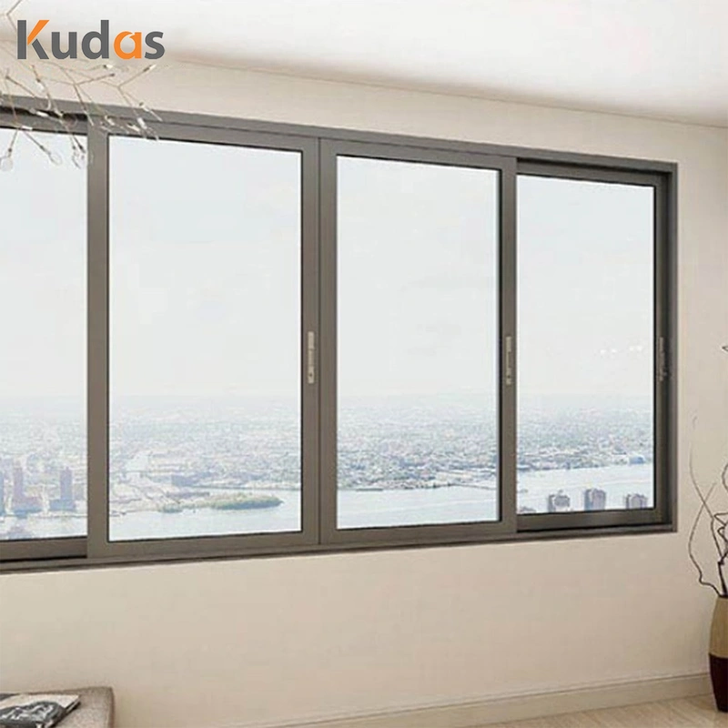 Aluminum Profile Frame Thermal Break Low-E Laminated Glass Sliding Window