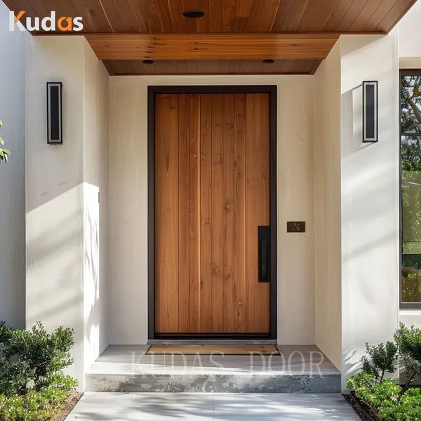 Modern Simple Solid Wood Entry Front Main Door Pivot Door Designs