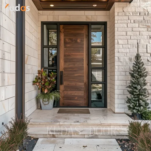 Modern Entrance Security Front Wood Door Colours Exterior Entry Door