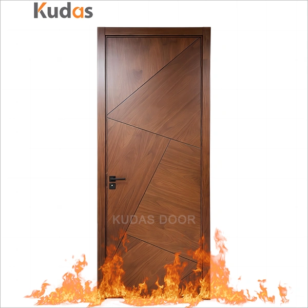 Modern Internal Waterproof Room Home Solid Wooden Veneer Interior Door