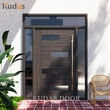 Waterproof Solid Wood Front Door Main Entrance Wooden Doors With Glass