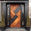 Front Entry Solid Wooden Doors Exterior Main Entrance Wood Pivot Door