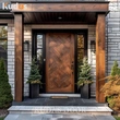 Front Entry Solid Wooden Doors Exterior Main Entrance Wood Pivot Door