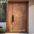 Timber Wooden 3D Carving Design Exterior Front Main Entrance Door
