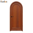 Villas Interior Room Timber Door Soild Wood Arch Top Wooden Door