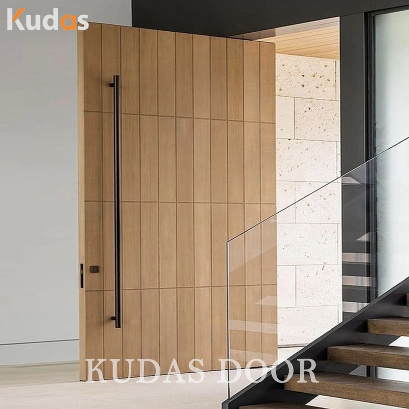 Soundproof Door Solid Wood Entry Door Front Entry Hinged Door