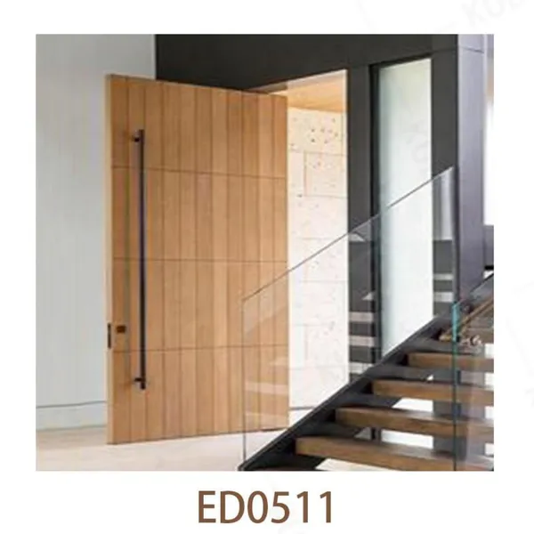 Soundproof Door Solid Wood Entry Door Front Entry Hinged Door