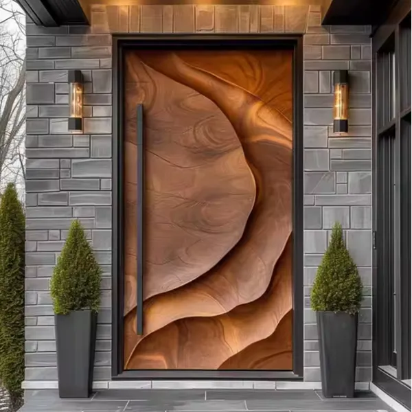 Aluminum exterior doors front entry doors residential 3D exterior door