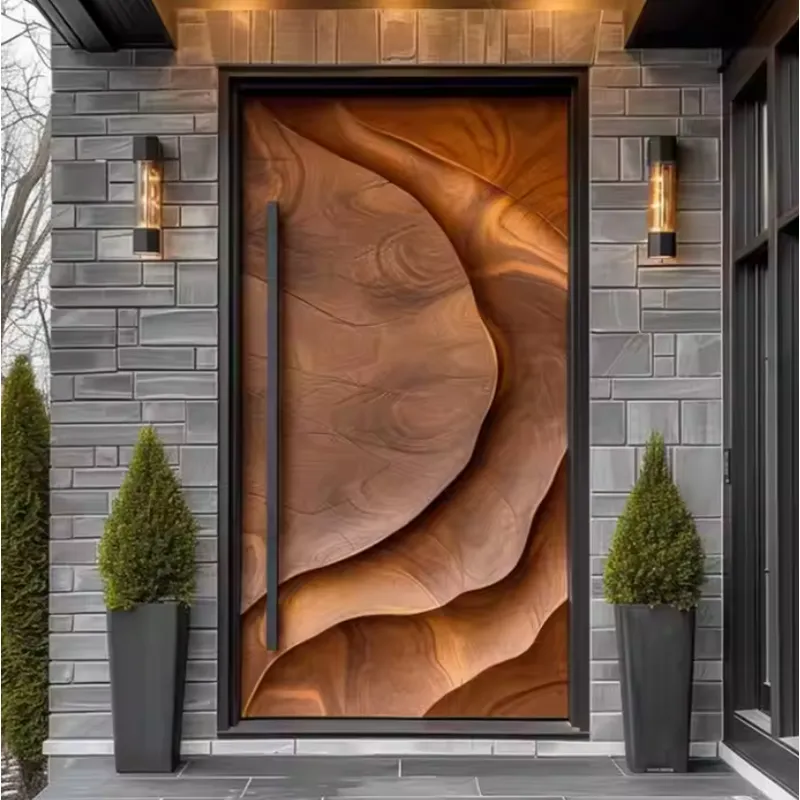 Aluminum exterior doors front entry doors residential 3D exterior door