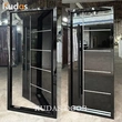 Main Door Entrance Single Metal Cast Aluminium Doors Steel Door