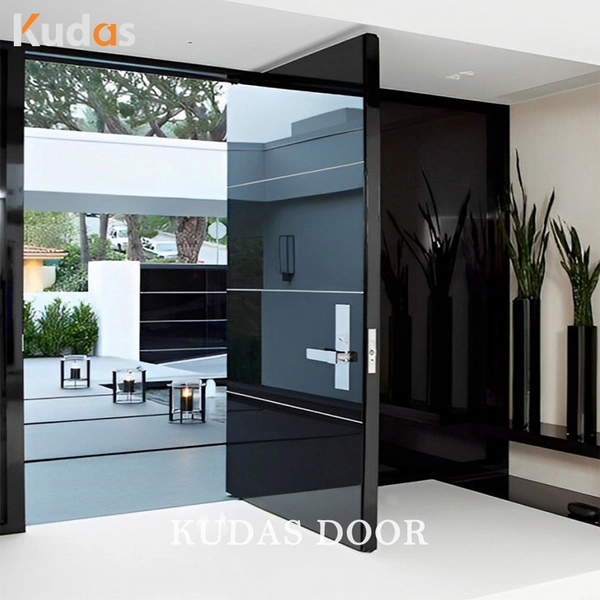 Main Door Entrance Single Metal Cast Aluminium Doors Steel Door