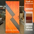 Double Color Timber Veneer Solid Wooden Entry Exterior Front Main Door