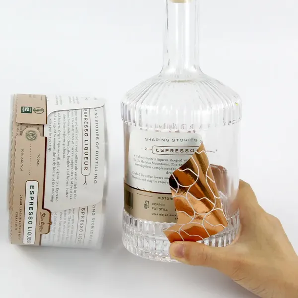 カスタムホットフォイル圧印ワインラベル印刷｜企業向け高級オリジナル酒ラベル製作