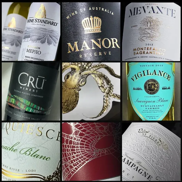 カスタムテクスチャードペーパーワインラベル印刷｜企業向け高級オリジナル酒ラベル製作